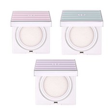 [퍼펙트스킨 정품] 에코더마 선쿠션 본품 - 핑크/퍼플/민트, 1개