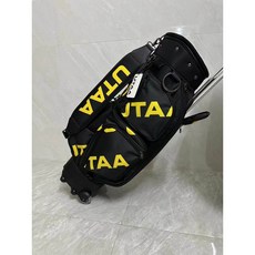 LUTAA 高爾夫球包, 1個, 黑黃帶輪
