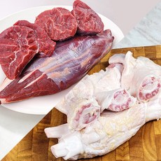 [바라던] 냉장 아롱사태 800g +앞 알스지 800g 전골 세트 수육용 탕용, 1.6kg, 1세트