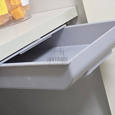 부착식 슬라이딩 책상밑서랍장 중형 소품보관함 책상서랍장, 그레이