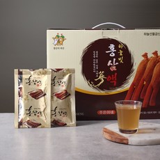 금산사람 주은이네가 국내산 홍삼만 넣고 달인 향이 진한 하늘빛 홍삼액 1개월분, 60개, 95ml