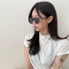 VANANA2 남녀공용 P 힙 선글라스 영롱 안경 체인줄