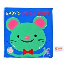 Kidsbooks寶寶布書A6F 早教撕不爛布書 嬰幼互動響紙布書 寶寶的第一本書 老鼠 貓咪 青蛙