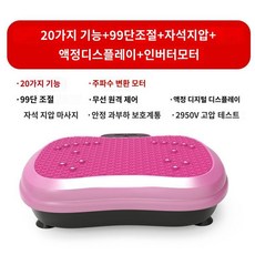 쉐이크보드 전신 진동운동기 가정용 덜덜이 코어 밸런스 마사지 저소음 99단, 20기능+99기어+자석지압+LCD