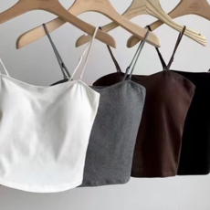 워터링 여성 데일리룩 레이어드이너 캡나시 캡내장 요가브라탑(4컬러)