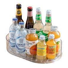 하스몰 냉장고 정리 디스펜서 음료수 맥주 캔 트레이, 투명