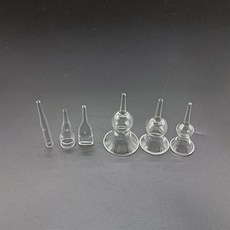 바디 파이프 흡입 부항 기계 림프 마사지 튜브 다리 진공 관리를위한 배수 유리 필터가있는 젖꼭지, cup A and B