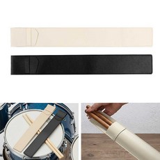 음악 연습실 드럼스틱 가죽케이스 공연장 휴대용 드럼채 수납 파우치, 베이지