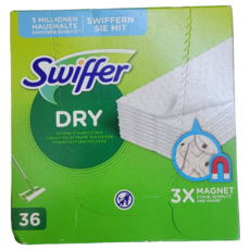 Swiffer 拖把乾抹布替換抹布36片/80片裝 – 輕鬆清潔，告別灰塵毛髮, 1個, 白