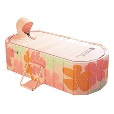 UB 무조립 대형 접이식 성인용 간이 욕조 반신욕 홈스파, 1개, 컬러 보온커버