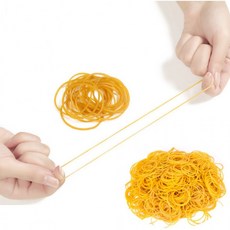 대용량 노랑 고무줄 3000개 고무밴드 7cm 옐로우, 상세페이지 참조, 금색