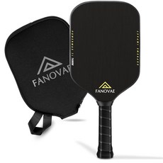 Fanovae 피클볼 패들 2개 세트 강화 유리 섬유 표면 라켓 2개 4개 슬링백 그립 테이프 남녀 초보자용 이상적인 선물 블루 452463, 검정-T700 CFS-7I-박스 없음 452463