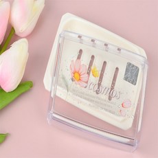 옴니픽 코스모스 투명뚜껑비누각 욕실정리용품, 단품, 1개