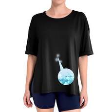 임산부를 위한 편안한 편안한 원단으로 디자인된 편안한 티셔츠 루즈한 핏으로 완벽함 트렌디한 여름 상의 여성용 2025 블랙. XXL