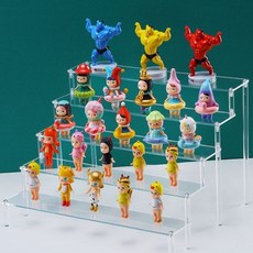 아크릴 진열대 피규어 받침대 거치대 박스 계단형 전시 인형 장식장 수납 케이스, A. 20cm 1단