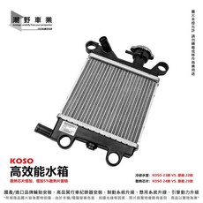 KOSO 高效能水箱 適用 六代勁戰 水冷BWS AUGUR FORCE 2.0, 1個