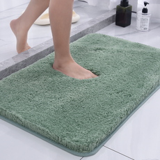 <르코이> 논슬립 욕실 발매트 호텔식 빨아쓰는 먼지없는 부드러운 흡수 매트 그린, 6.그린