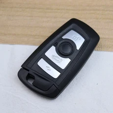 자동차 키 하우징 케이스 쉘 BMW F 3 5 7 시리즈 E90 E92 E93 X5 F20 F30 F40 F10 F11 F25 F26 F31 F34 F8, 03 4 buttons-black