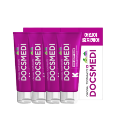 DOCSmedi K 牙膏 4 件裝 Doctor Trust 嬰兒兒童牙膏, 4個
