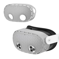 메타퀘스트3S 케이스 헤드 실리콘커버 악세사리, 3S전용 그레이, 1개