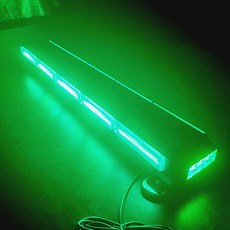 우리파파 12v 24v LED 자석 싸이키 지게차 트럭 실리콘 방수처리 경광등 STR-05, NO.4 그린, 1개, 28mm