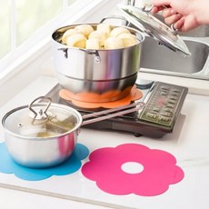 깔끔한 주방 인덕션 보호매트 꽃무늬 3color, 핑크, 1개