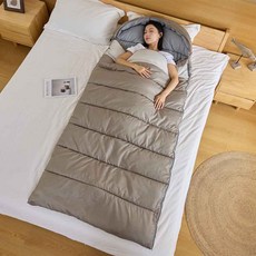 글루킨드 사계절용 대형 220cmX100cm 침낭, 1개, 베이지1.5kg