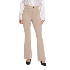 VIMPEP 68.6cm/73.7cm/78.7cm(29인치)/78.7cm(31인치) 여성용 하이라이즈 풀온 부츠컷 드레스 팬츠 플레어 워크 요가 팬츠 지퍼 포켓 비즈니스 슬랙스, 68.6cm(27인치) 높이: 152.4cm(5피트 1, XS, 카키