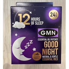 BEGGI 精油 黏貼式貼片, 1個, GMN精油舒鼻貼12包24片一盒 晚安貼