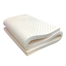 安迪寢具 鄧祿普模具天然乳膠床墊 10cm 5cm 特厚舒適透氣, 乳白色