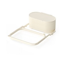 二合一 吸盤水槽過濾架 水槽濾網架 吸盤式廚房水槽瀝水網架 濾網架 過濾瀝水架 瀝水架 廚餘過濾架 過濾網架, 1個, 奶油白