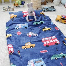 도톰한 패드/오픈형/순면100%/일체형/어린이집 낮잠이불/가방포함/나비드림, 오픈형_자동차