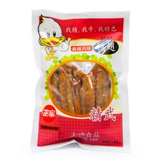 왕부정 중국식품 매콤한 오리날개 야츠 마라맛 간식 안주, 1개, 200g