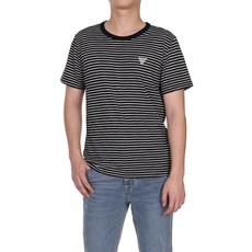 GUESS 4color 남성 스트라이프 슬럽 크루넥 반팔티 KP2K04C5