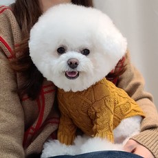 까 긴팔 꽈배기 니트, 모카브라운, 1개