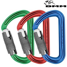 DMM Shadow Locksafe D型勾環三件組 - 三段鎖大D鉤環/自動鎖D環, 1個