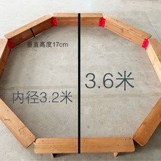 모래 놀이터 유치원 키즈 펜션 어린이집 체험 공간 촉감 샌드 아트 캠핑장 샌드박스 놀이, E. 3.6m 모래 구덩이 + 매트, 1개