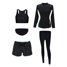 情侶款兩件式潛水泳裝 防曬 衝浪 浮潛適用, 女款潛水服,XXXL