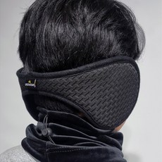 [그루브스타] 방한 귀마개 빅사이즈 극세사 털 안감, 카키, 1개