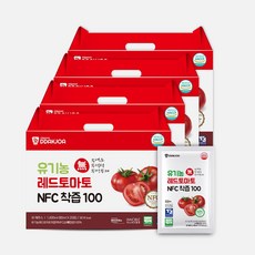 DDAKJOA 유기농 레드토마토 NFC 착즙 100, 80개, 80ml