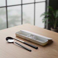 구트샵 휴대용 수저통 2세트 도시락수저통