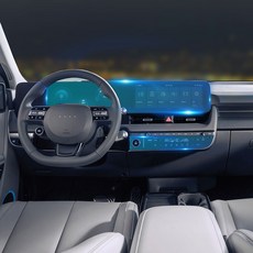 카스타 호환 아이오닉5 페이스리프트 네비게이션 풀커버 필름 액정보호 악세사리 용품, 1개, 아이오닉5 페이스리프트_공조기 필름 [PE]