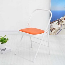 접이식 요가 전문 매트 연습 홈트 스툴 갈색 스펀지, 1개, 오렌지 - 일반형