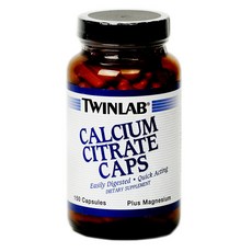 TWINLAB 檸檬酸鈣鎂膠囊, 150顆, 1罐