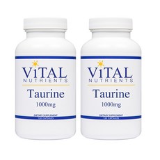 Vital Nutrients 無麩質無糖牛磺酸膠囊 1000mg, 120顆, 2罐