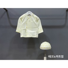 [아가방 여름] 사샤배내저고리(모자) 임신축하 출산준비 선물 아가옷 무형광 신생아옷 얇은