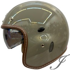MTS 飛行騎士帽 淺沙色 內藏墨片 3/4安全帽 GP-5 237, 1個, M(55-56cm), 淺沙 M(55-56cm)