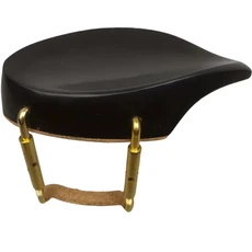 4/4 3/4 1/2 1/4 바이올린 턱받침 장착 클램프 바이올린 턱받침 골드 메탈 브래킷 나사 코르크 로즈우드/에, 23 Violin chinrest 23