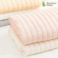 밤부베베 단잠 포근 패드 리버시블 B L 100x140cm, 파스텔 핑크