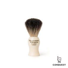 【CONQUEST】英國 Taylor of Old Bond Street 純獾毛刮鬍刷 英國手工製作 刮鬍配件, 1個, 牙白色